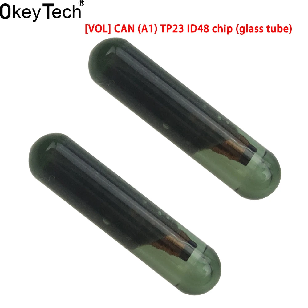 OkeyTech 10 шт./лот TP23 ID48 Автомобильный Транспондер чип ID 48 ключ стеклянная трубка