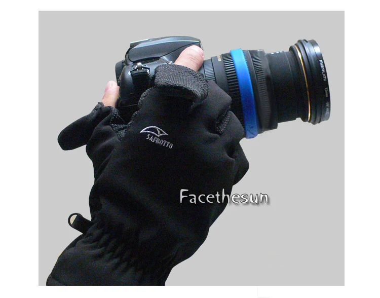 Roadfisher водонепроницаемые женские мужские уличные рыболовные толстые DSLR SLR камеры фотографии перчатки зимние теплые противоскользящие половина пальца