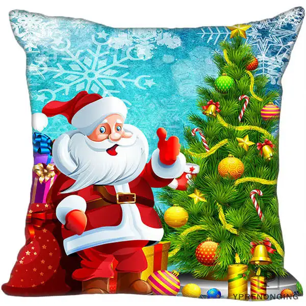 Square Pillowcases Декоративная наволочка Mrry на заказ, Рождественская квадратная Наволочка на молнии, лучший подарок 35X35,40x40,45x45 см(одна сторона) 180516-25 - Цвет: Square Pillowcases