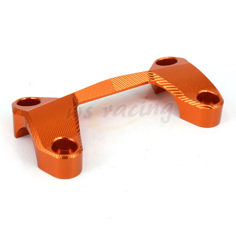 Мотоцикл оранжевый CNC алюминиевый руль Райзер верхняя крышка Ручка Бар жир бар