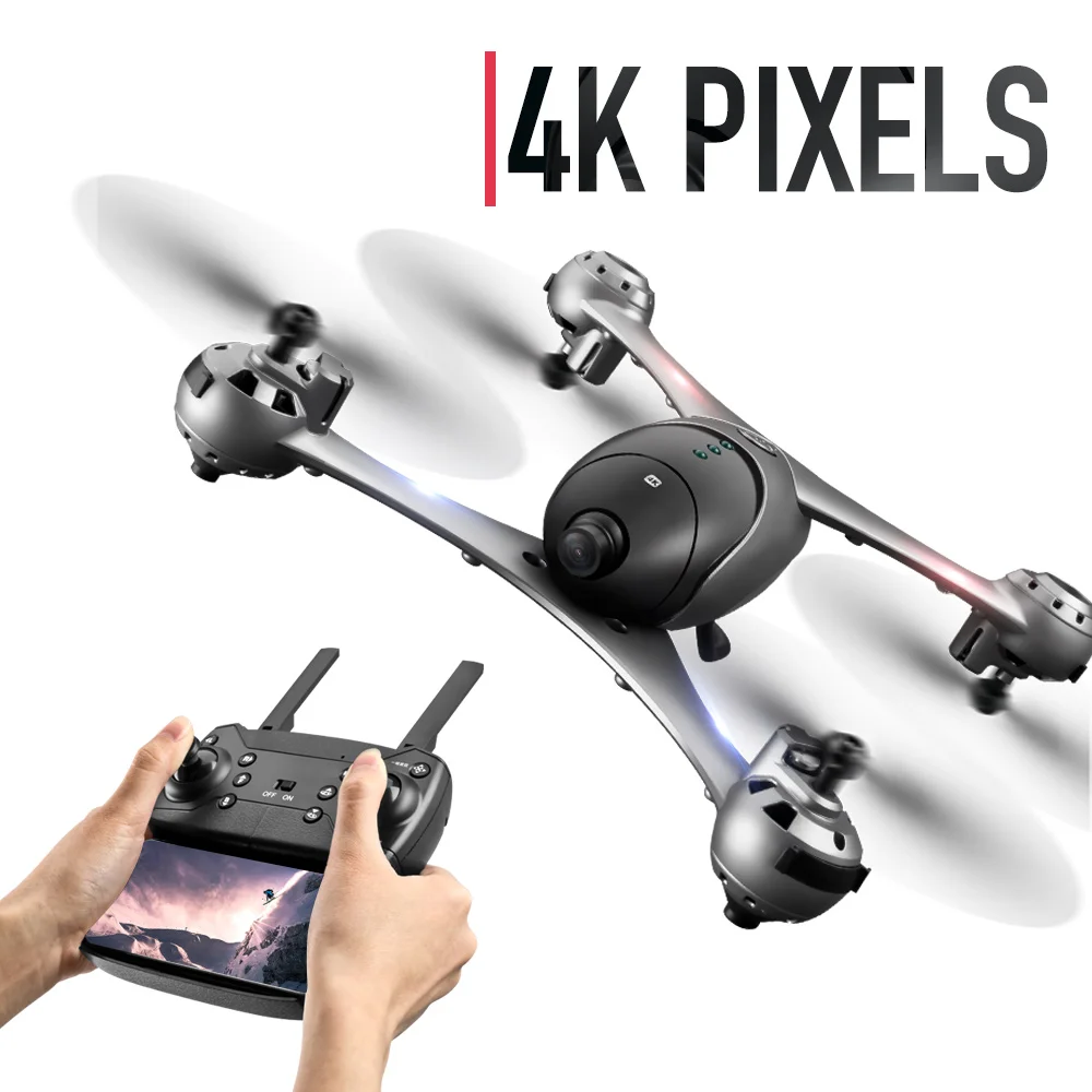 SMRC S10 мини Квадрокоптер карманные Дроны с камерой HD маленький 4K Шахта RC самолет Квадрокоптер гоночный Вертолет fpv гоночный Дрон игрушки - Цвет: 4K WIFI CARMERA