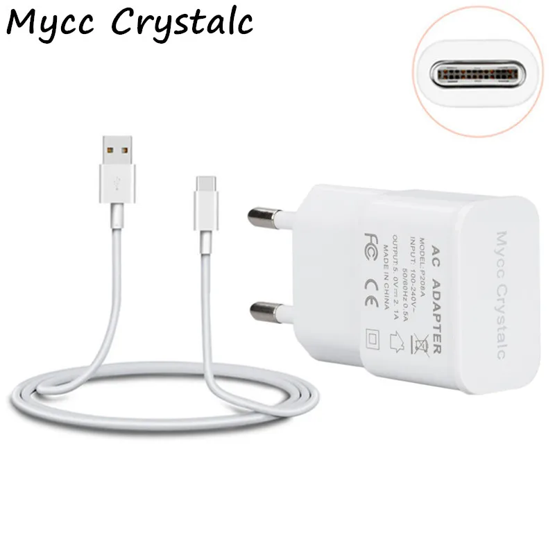 Дорожное Сетевое зарядное устройство USB Type-C 2 1 А + кабель для Samsung Galaxy A3 2017/A5 2017/A7