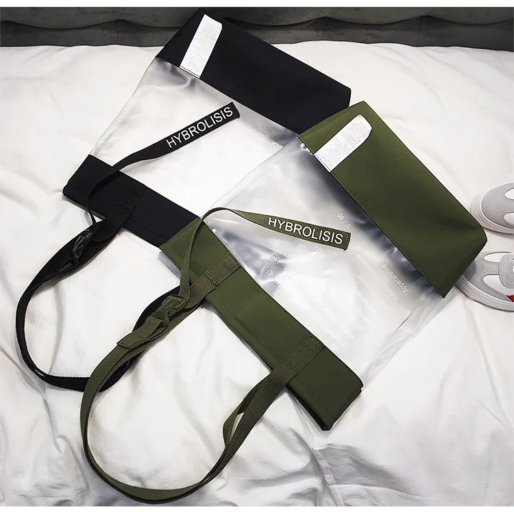 Горячая распродажа Женские Сумка 2018 Модные прозрачные сумка большая на плечо