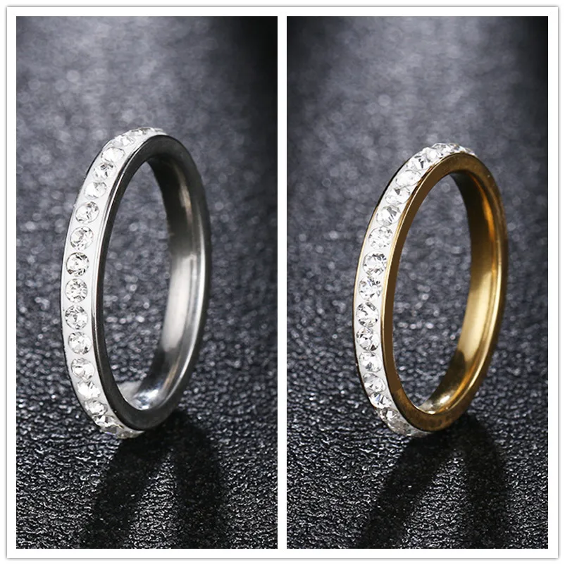 

QianBei Stainless Steel кольцо Rings For Women one row ring