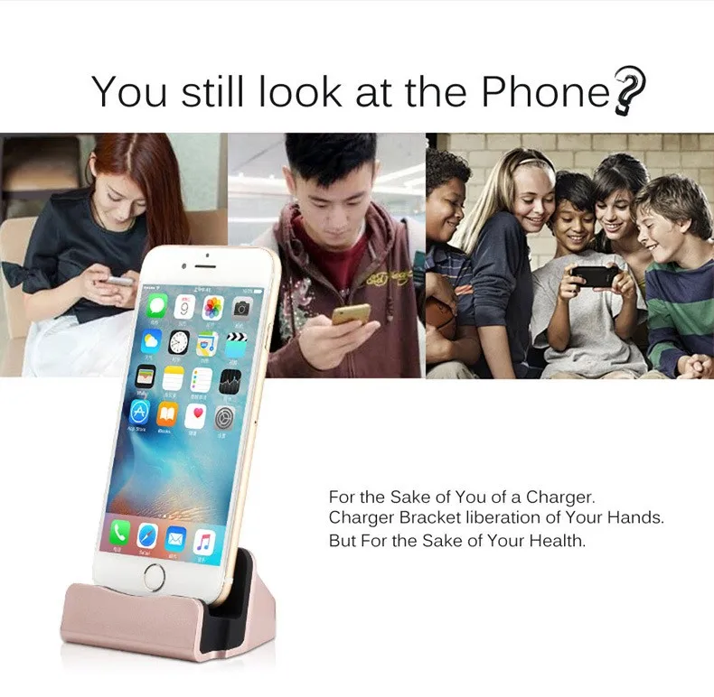 Портативное настольное зарядное устройство Usb для IPhone 6 Plus 6s Plus 5 5S 5c, зарядная док-станция, подставка для синхронизации, держатель Cargador Carregador