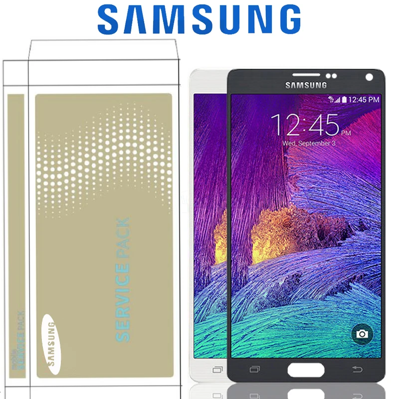 Оригинальный SUPER AMOLED ЖК-дисплей 5 7 дюйма для Samsung Galaxy Note 4 N910 N910A N910F Note4 дисплей с