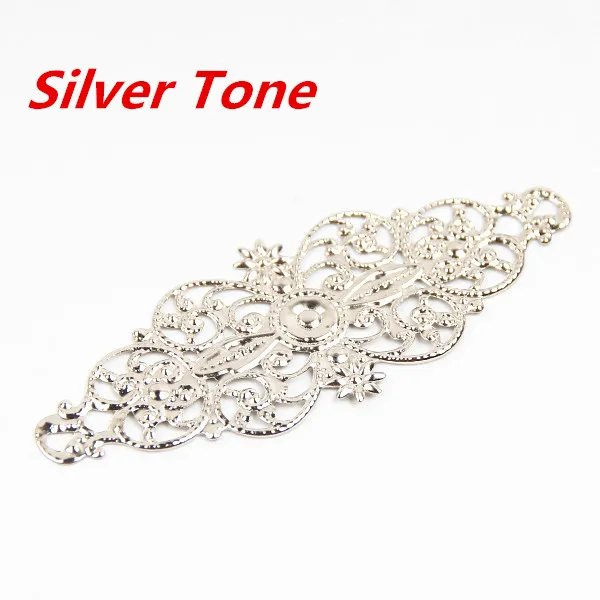 Аксессуары 50 шт. цветные Ротанговые филигранные соединители металлические