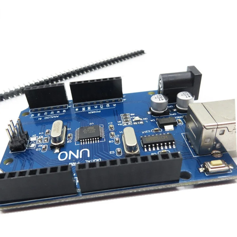 Макетная плата UNO R3 улучшенной версии (CH340G) MEGA328P ATmega328 совместима с Arduino + кабель 1
