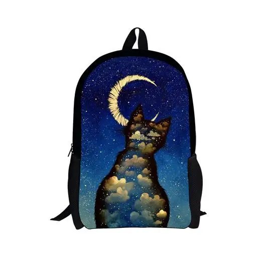 Noisydesigns милый рюкзак для кошек, яркий рюкзак Mochila, школьная сумка для девочек-подростков, Чеширская сумка с аппликацией в виде котенка, мультяшный принт - Цвет: LD2005C