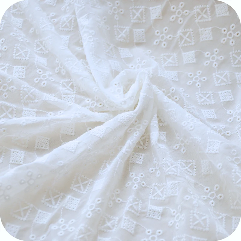 

130*100cm Pearl Chiffon cross stitch flower embroidery lace fabric embroidery Material fabrics for patchwork