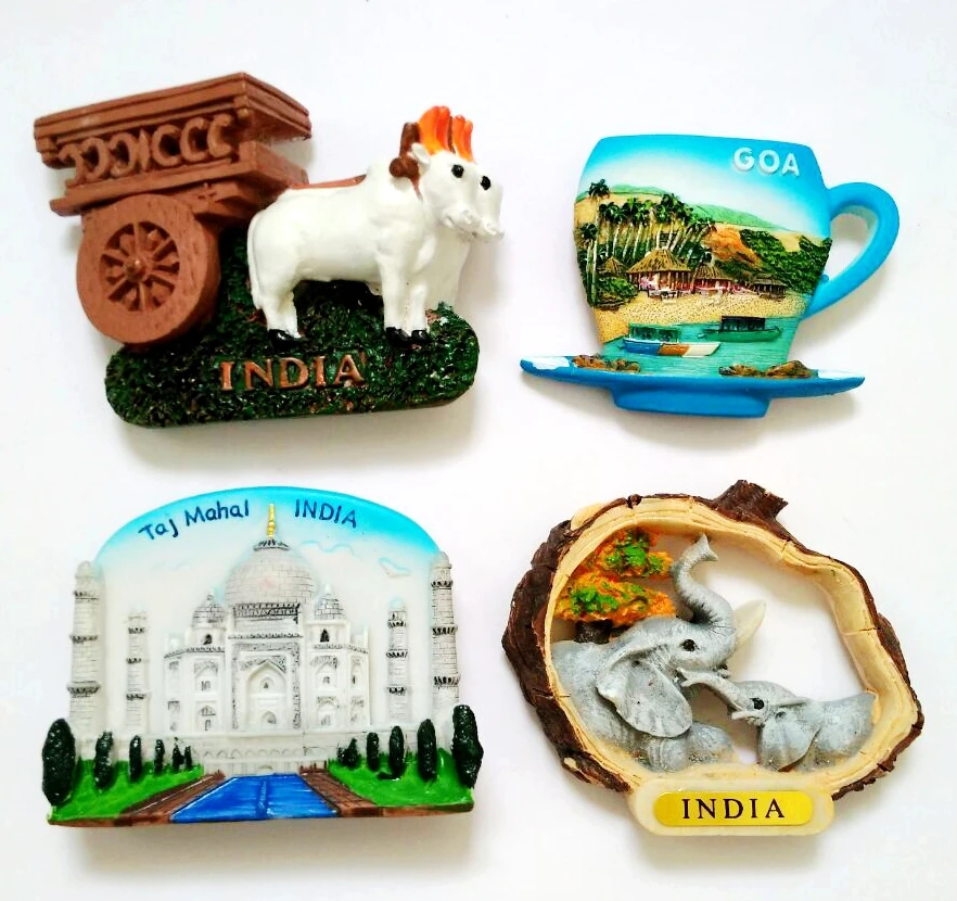 Индийская кофейная чашка Гоа Индия тадж махал слоны 3D магниты на холодильник
