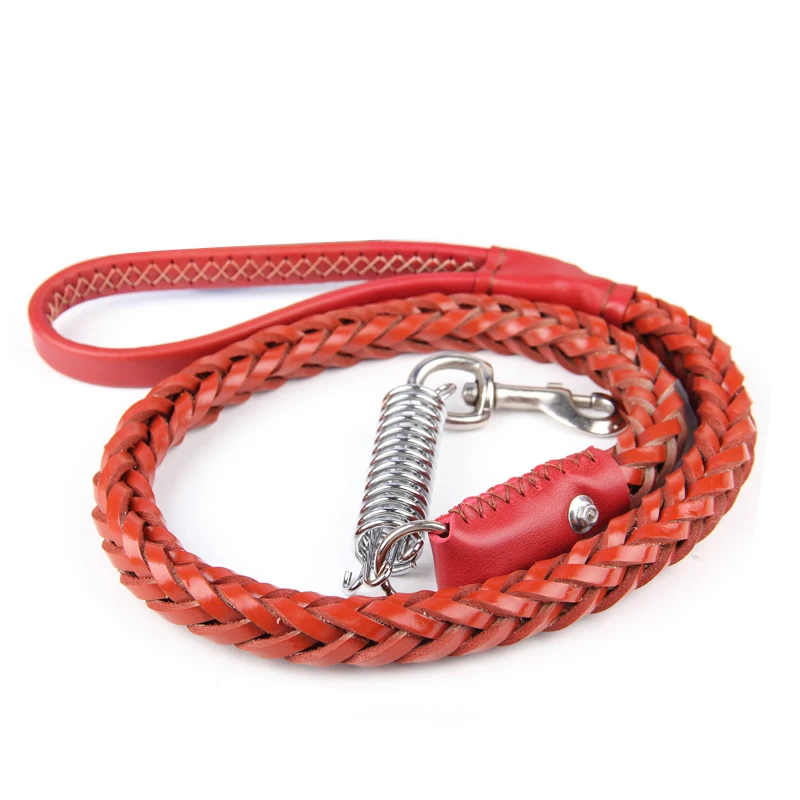 Кожаный тренировочный поводок для собак длинный мягкий Хаски немецкая овчарка