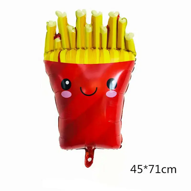 XXPWJ Новый Попкорн гамбургер пончики пиццы алюминиевые шары праздничные