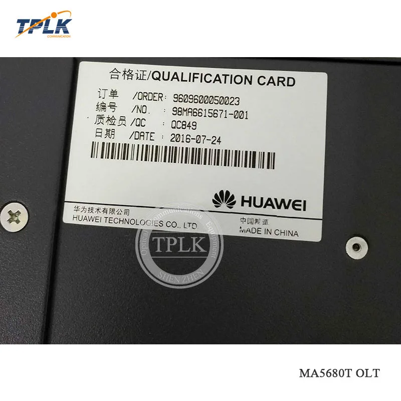 100% оригинальный новый GPON OLT MA5680T с 2 * SCUN + PRTE 2*1G GICF плата|Оптоволоконное