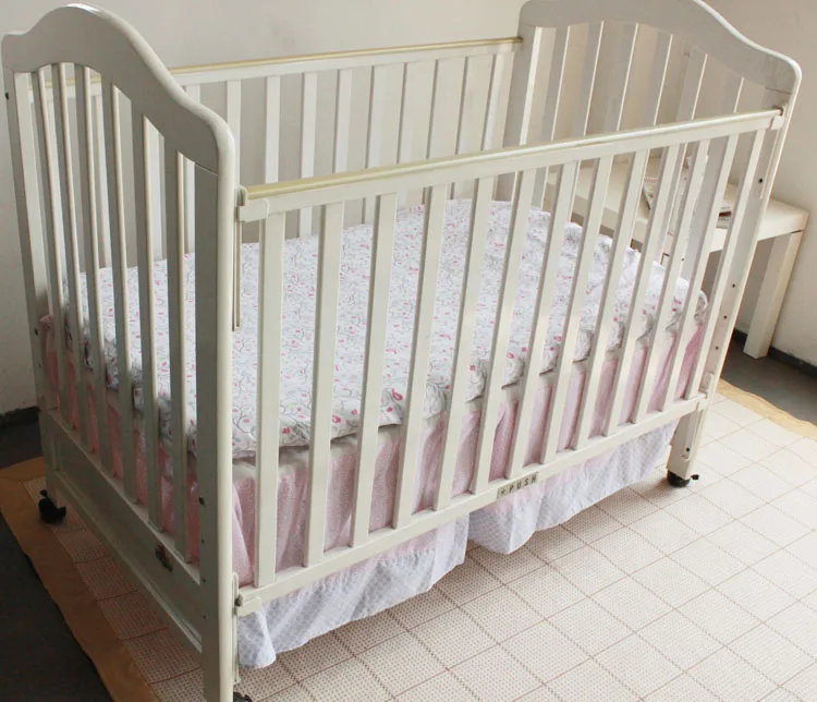 Хлопковый детский бампер с вышивкой 7 шт. детская кроватка Комплект постельного