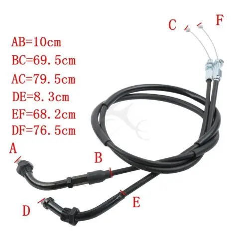 Черный провод дроссельной заслонки для мотоцикла Honda CBR1000RR 04 07 CBR600RR 2003 2006| |