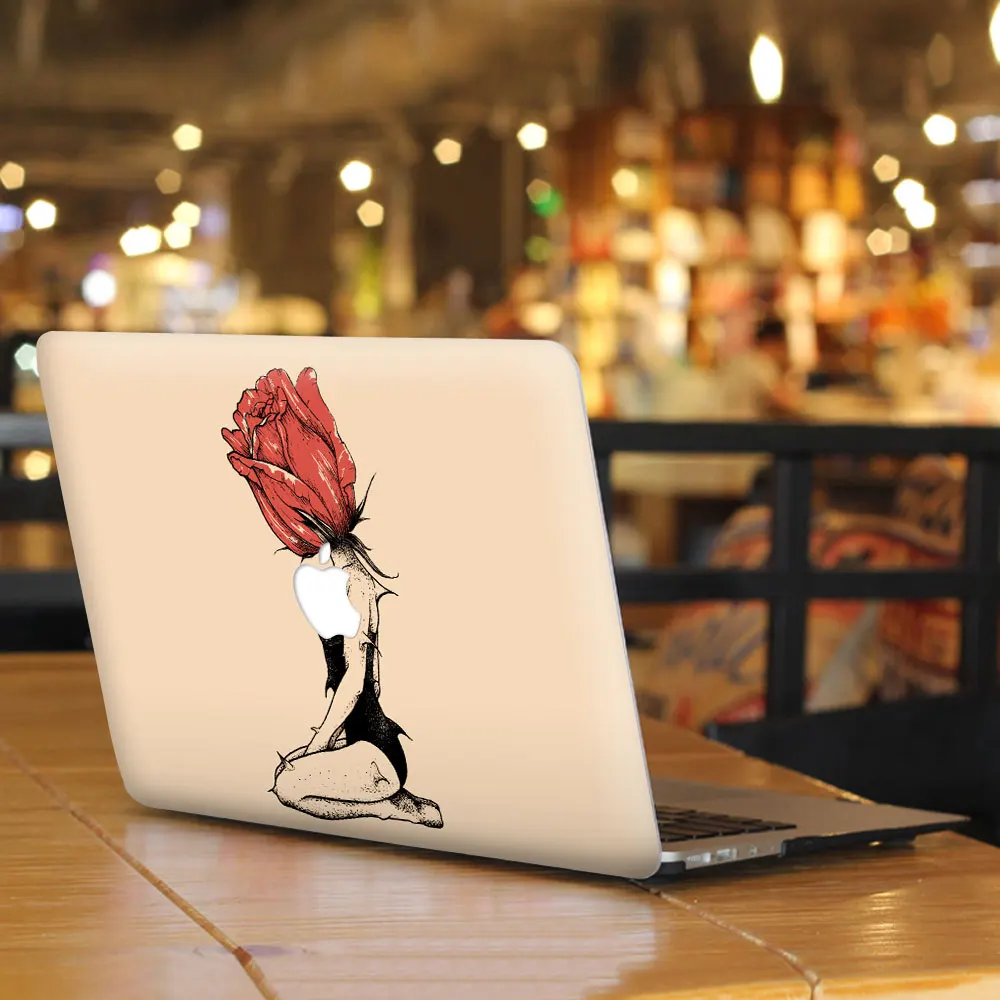Розовая Виниловая наклейка для девочек DIY MacBook Air Pro Retina 11 13 15 дюймов ноутбука Mac с