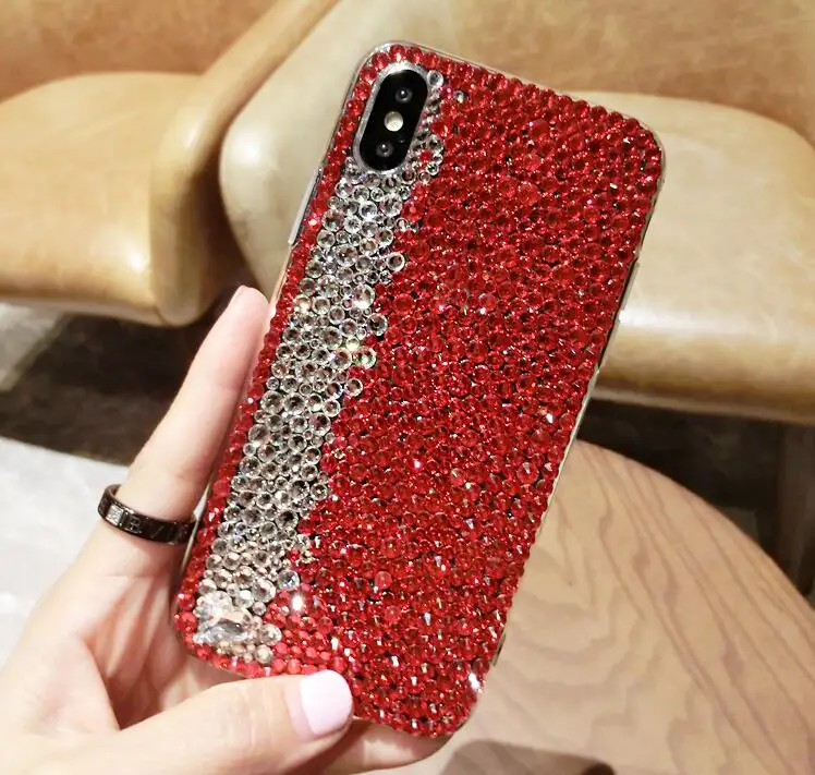 ДЛЯ ViVO Y19 Y17 Y15 Y12 Y81 Y85 Y91 Y91C Y95 V7 V9 V11 V15 IQOO V17 Neo X21 X23 X27 Z5X X30 Pro двухцветные Стразы чехол |