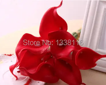 Искусственные цветы из ПУ на ощупь 12 шт./лот мини Калла искусственные для