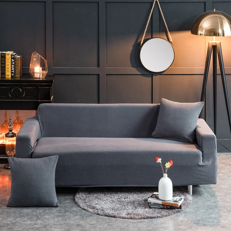 1 шт. однотонный плотный эластичный чехол для дивана универсальные чехлы диванов