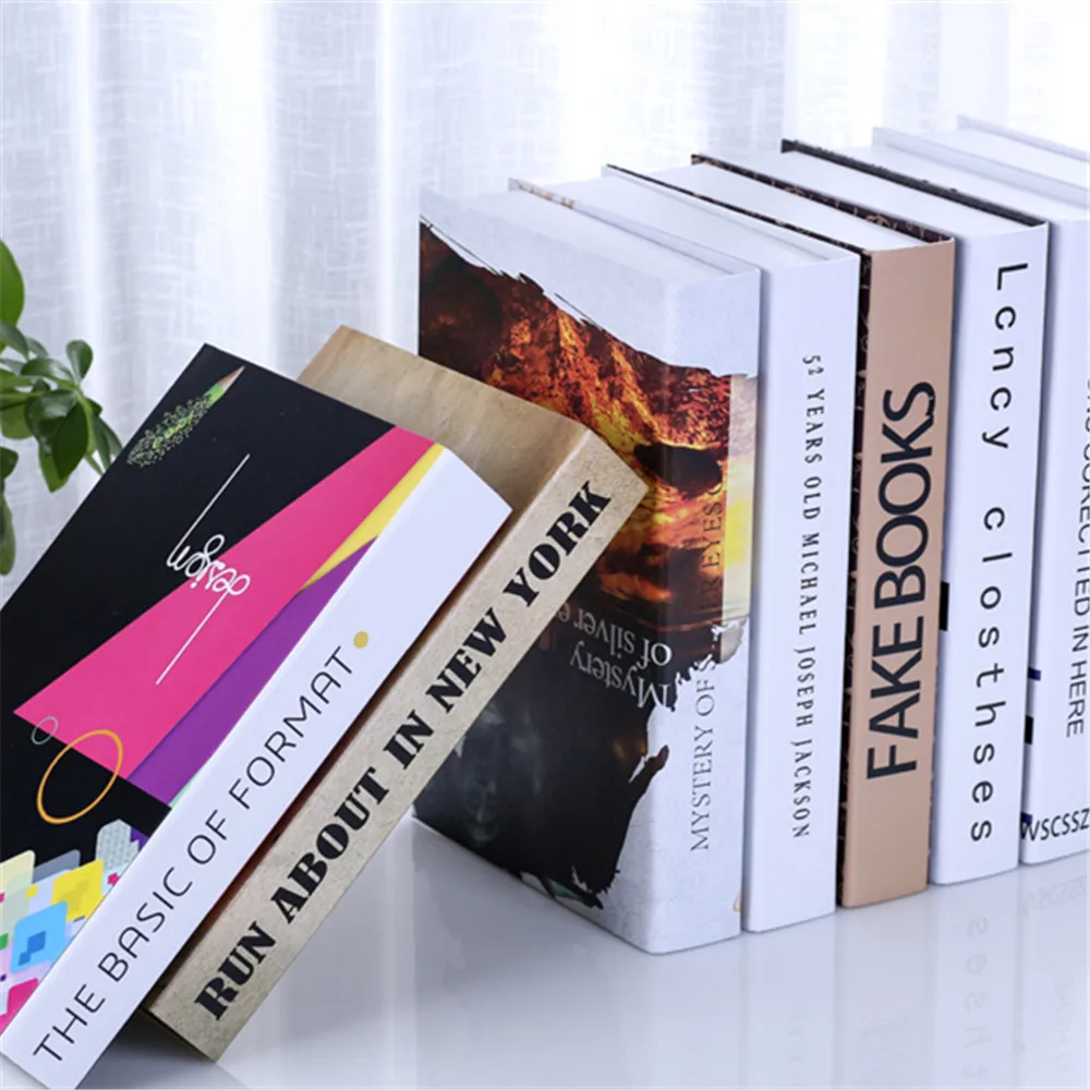 Продажа с завода-изготовителя фальшивого книги книга книжный шкаф Декор