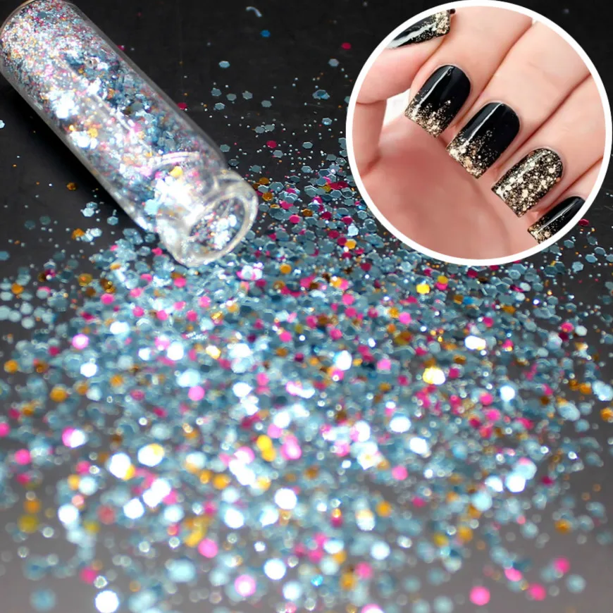 

1 коробка/продажа смешанных цветов Белый Синий ультратонкие Блестки Глубокий цвет s гель лак для ногтей лак для маникюра УФ Цвет s Перманентн...