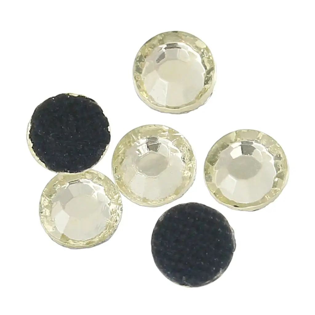 DoreenBeads Стразы круглые бледно желтые граненые 3 мм (1/8 &quot) Диаметр 650 шт|rhinestone