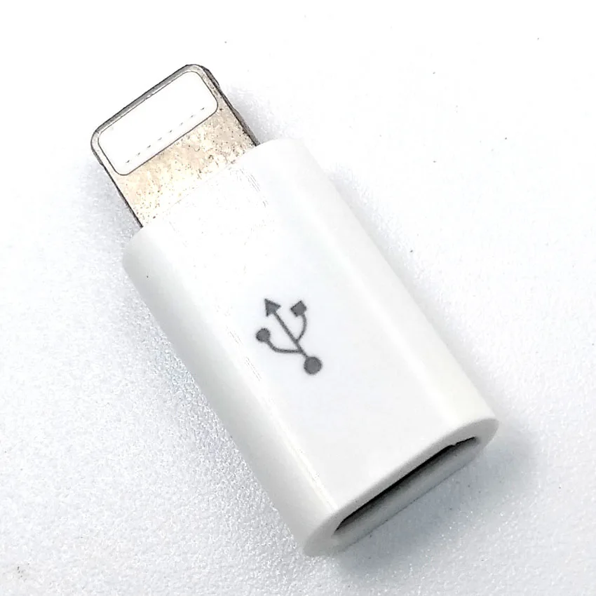2 шт./лот все микро-usb для устройств на аndroid к IOS зарядный адаптер для I5/6/7/8 plus Мощность конвертер разъем два Цвет по выбору