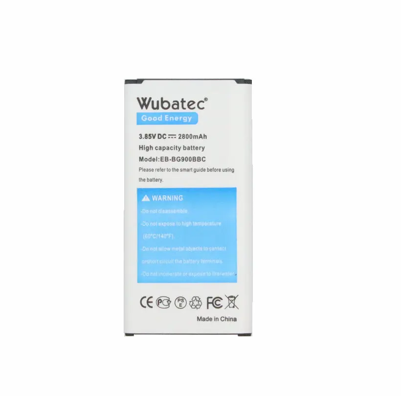 Wubatec 2x 2800mAh аккумулятор NFC + настенное зарядное устройство для Samsung Galaxy S5 i9600 i9602 i9605