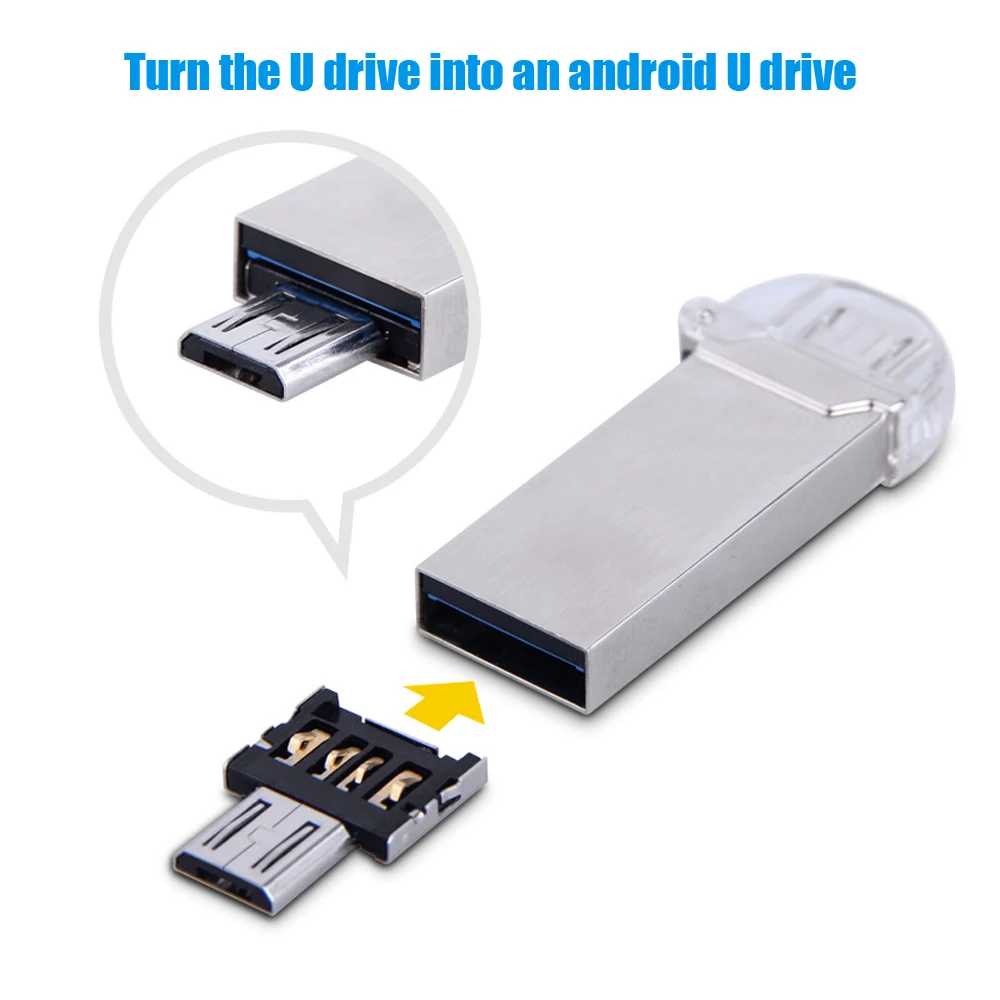 Тип C адаптер для Micro USB разъем USB 5Pin OTG адаптер Разъем для Android планшет usb Тип C кабель флэш-диск 10 шт./партия