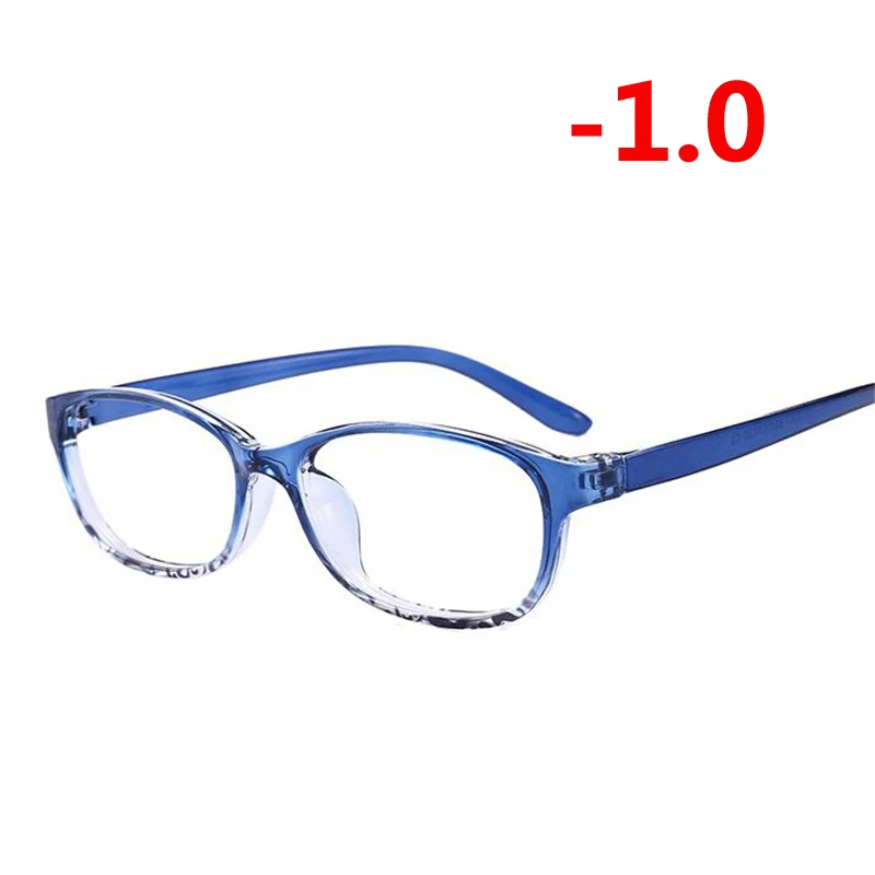 Myopia 100 TR90 квадратный готовой близорукость очки Для женщин Для мужчин с коротким прицел глаз очки красная рамка Близорукость очки-1,0-1,5-2,0-2,5-3-3,5-4,0 - Цвет оправы: Myopia 100