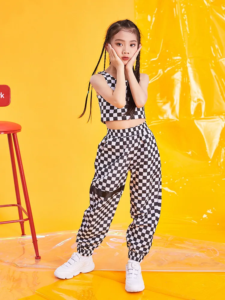 Костюм для джазовых танцев Детские уличные танцевальные костюмы девочек