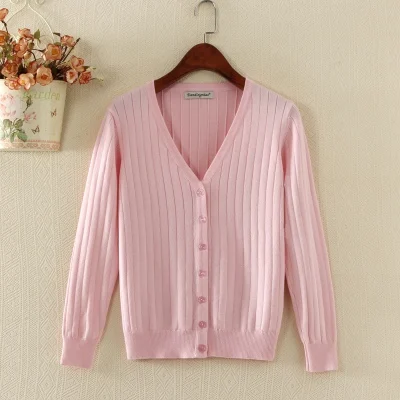 Water pink YAGENZ женский свитер, короткий кардиган, пальто для девушек размера плюс, Женский вязаный свитер с длинным рукавом, вязаные крючком повседневные кардиганы, женские топы - Цвет: Water pink