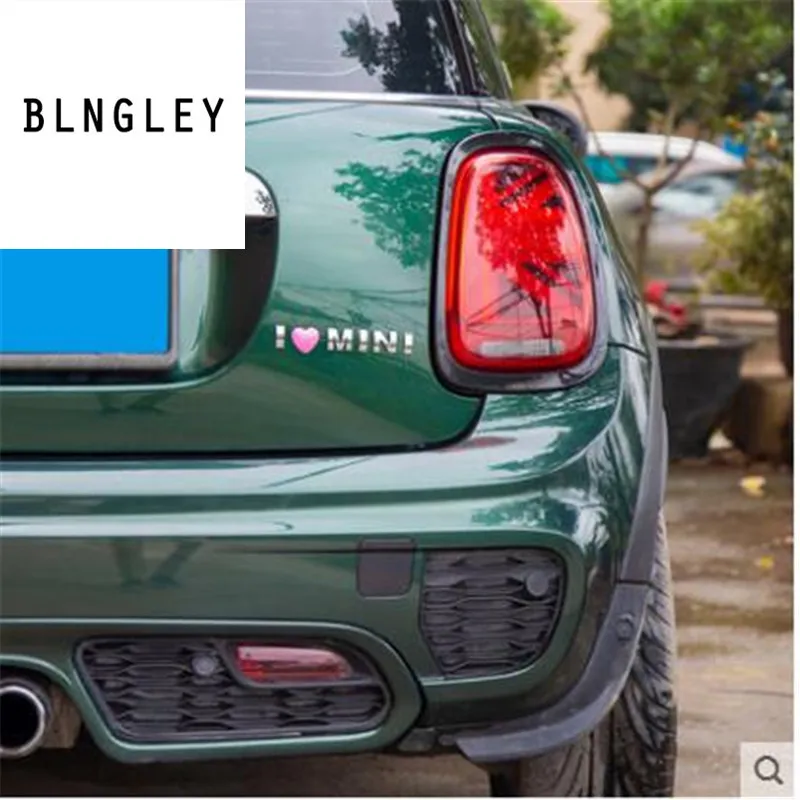 3D Автомобильные наклейки из цинкового сплава в ретро стиле I love MINI для BMW mini cooper