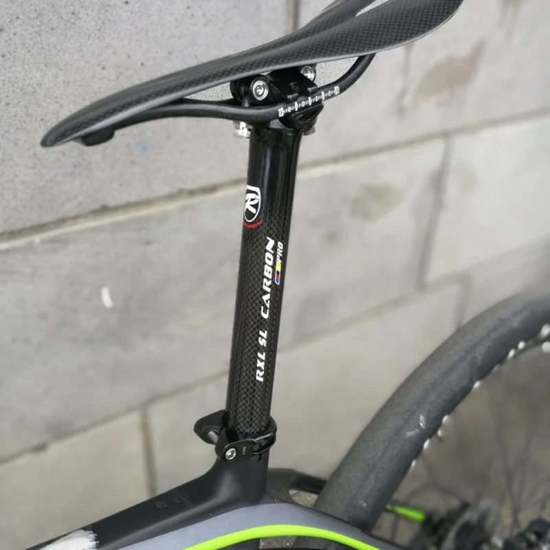 RXL SL Дорожный/MTB карбоновый Подседельный штырь стойка сидения для горного велосипеда Карбон PRO Подседельный штырь черный 3 к Глянец 27,2/30,8/31,6 велосипедный подседельный штырь