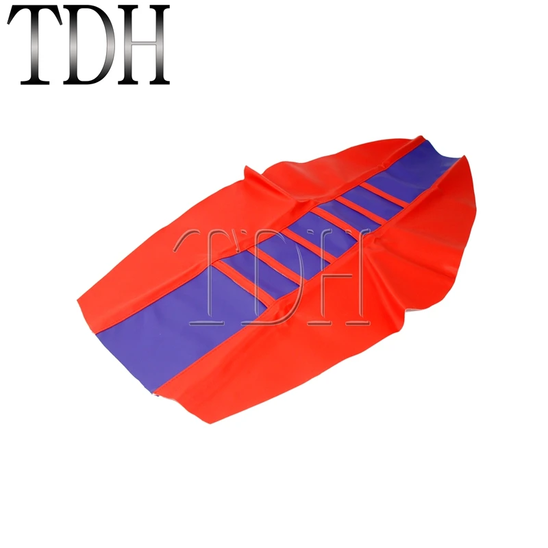 Желтый захват мягкий чехол для сиденья Suzuki DR650 DR-Z400 RM-Z RM DR DR-Z RMZ 125 250 450 650 подушка для сиденья щит - Цвет: Red Blue