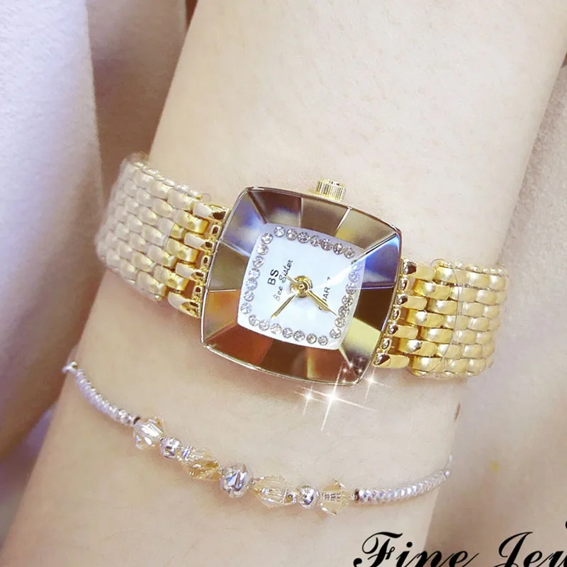 Женские кварцевые часы Reloj Mujer наручные с квадратным циферблатом роскошные