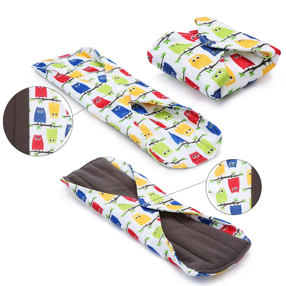 1 шт. многоразовые гигиенические прокладки Бамбуковая ткань 25x18 см моющиеся