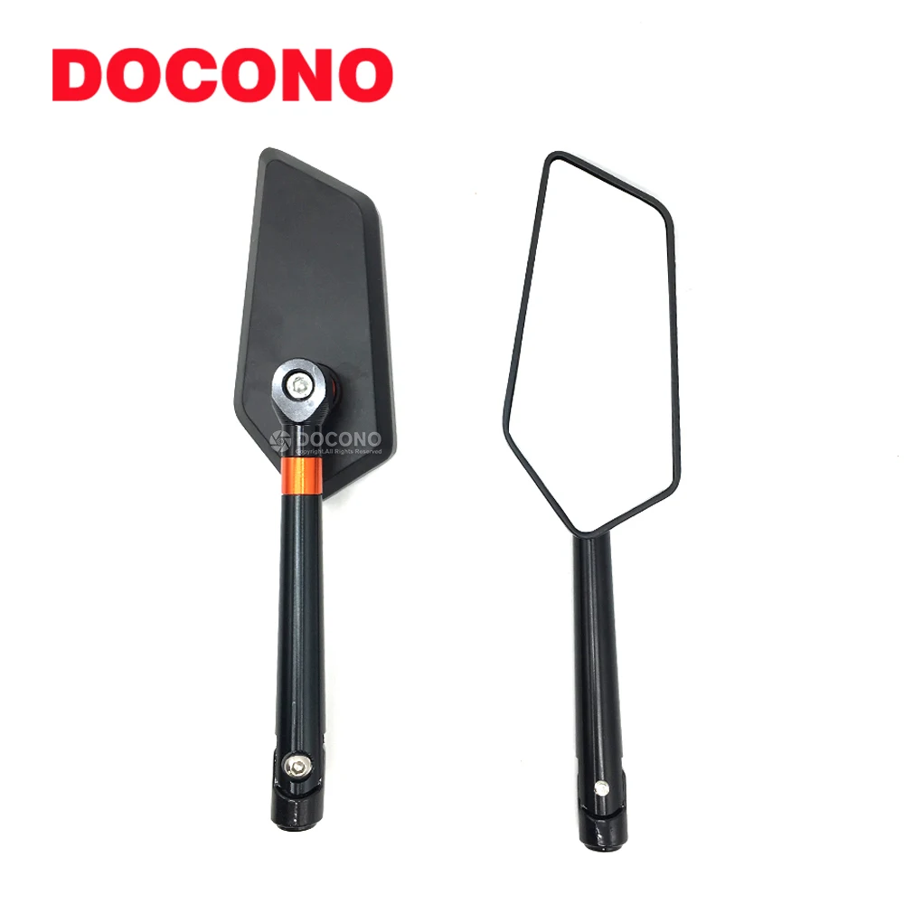 Черное универсальное складное зеркало для мотоцикла боковые зеркала заднего