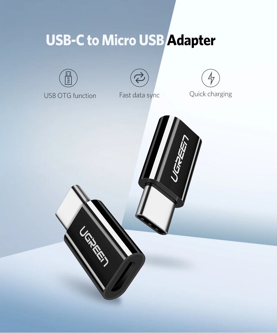 Ugreen mini mciro usb-Type c адаптер зарядный кабель конвертер для samsung s9 s8 huawei mate 20 sony xiaomi usb c зарядное устройство otg