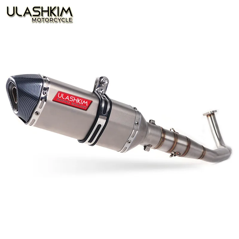 SH150 SH 125 150I мотоцикл выхлопной Mascape полный Системы слипоны средняя Соединительная труба глушитель выхлопных газов для honda SH125 SH150i SH125i - Цвет: B