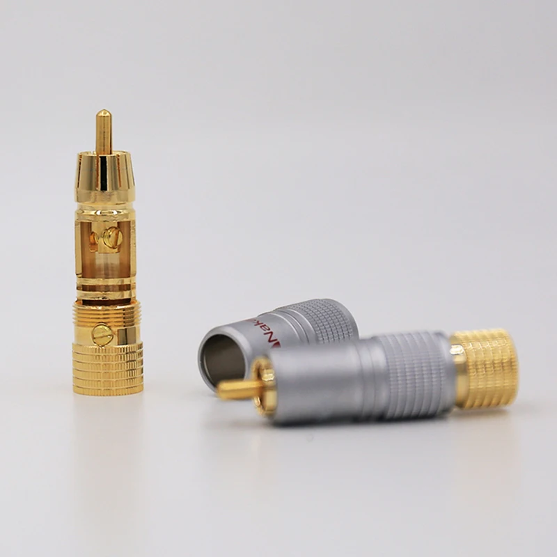 Nakamichi RCA разъем аудио кабель Разъем 24K позолоченные винты Блокировка спикер |