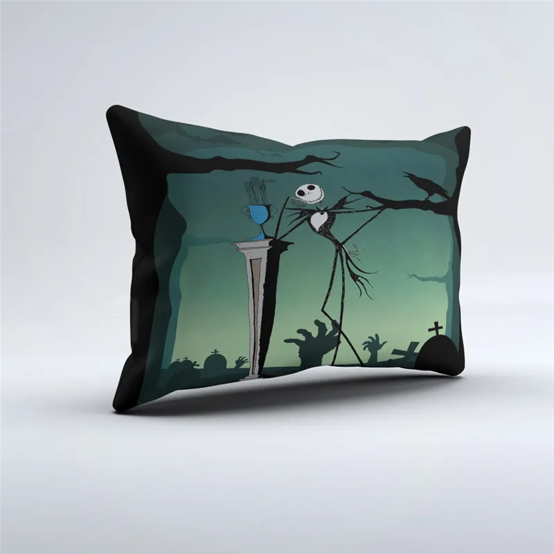 Высокое качество череп ночь ладонь Детский комплект постельного белья подушка с