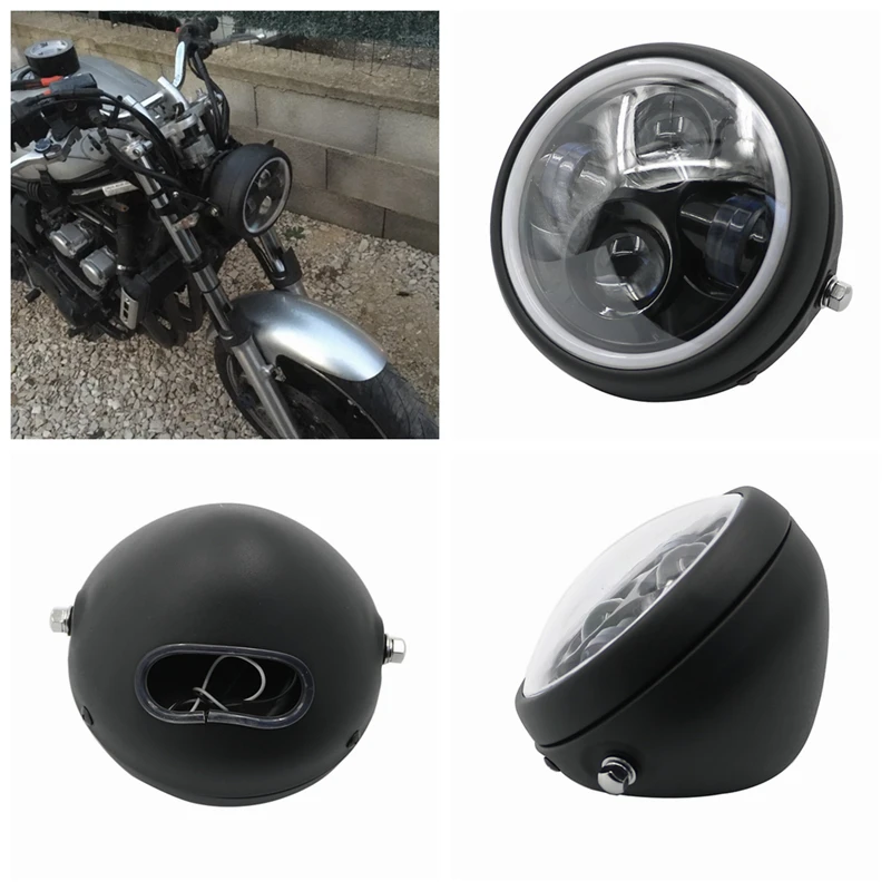 Универсальная мотоциклетная фара 6 5 дюймов светодиодный DRL лампа для Harley Sportster Cafe