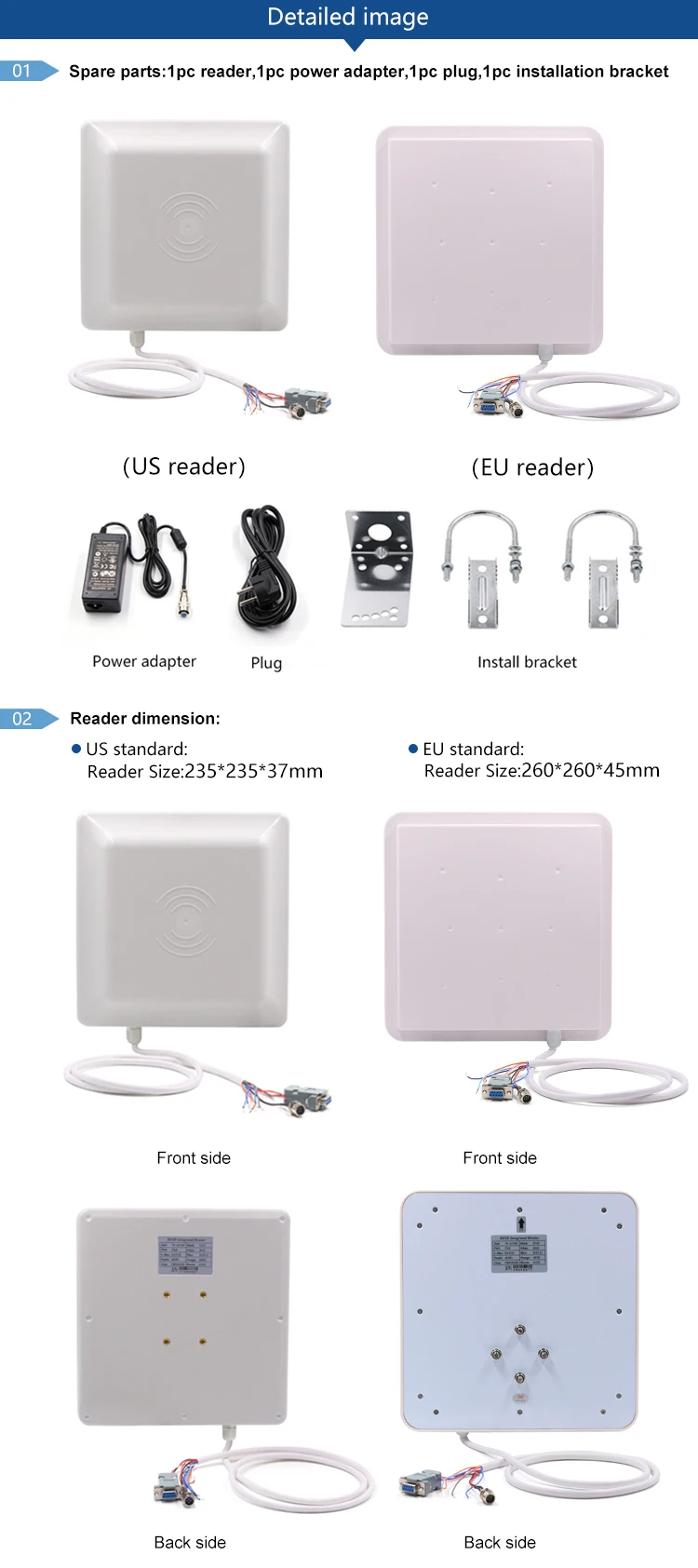 CHAFON cf-ru5106 Среднего Диапазона uhf rfid интегрированный считыватель/писатель с RS232/WG26/RS485 интерфейс для управления парковкой