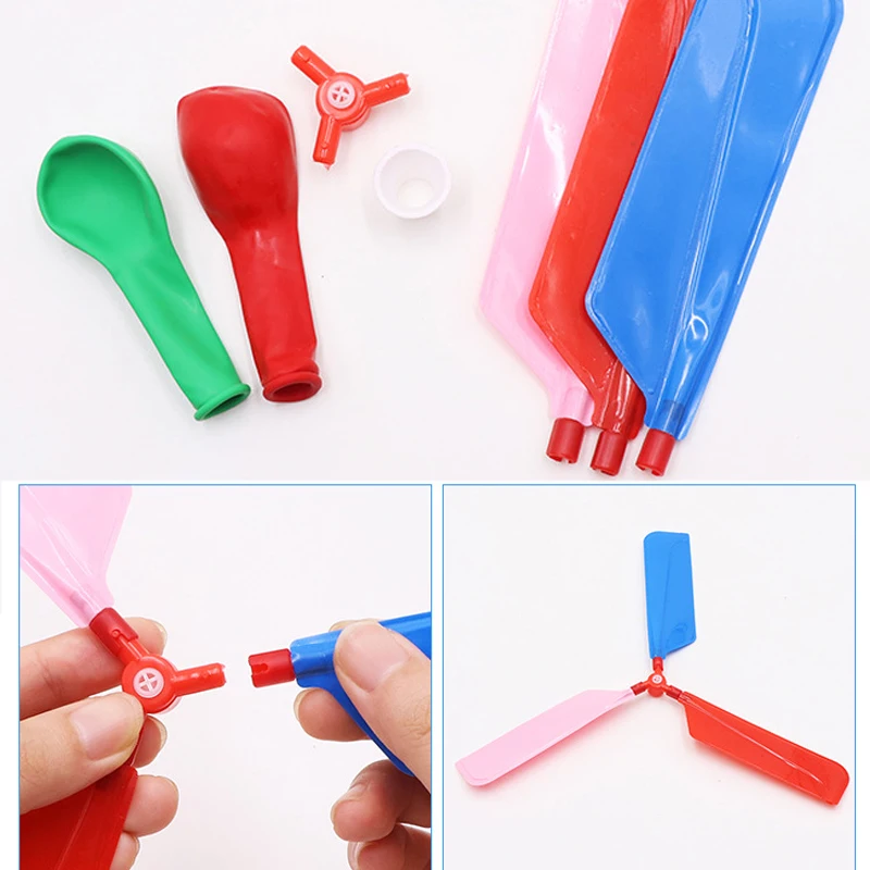 Balloon Helicopter Flying Toy Child Birthday Xmas Party Bag Stocking Filler Gift Toy Balls Outdoor Fun Sports For Kids Toy Gift