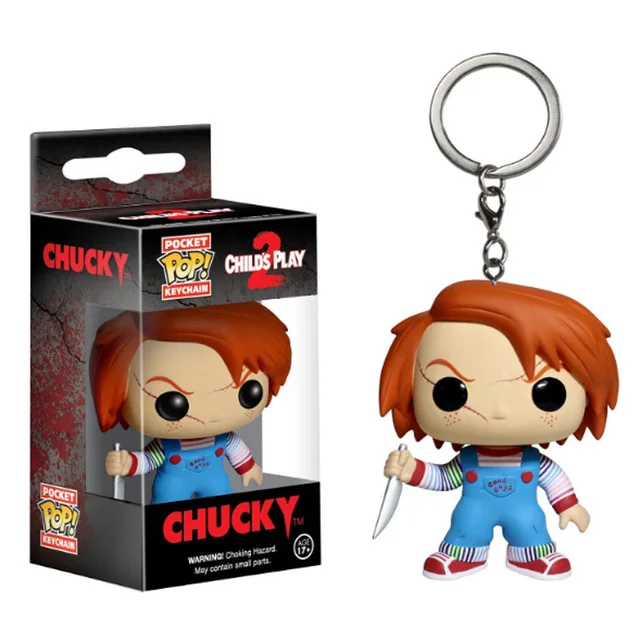 CHUCKY FUNKO POP DISNEY Игра престолов История игрушек Аладдин чудо-яд Ститч Халк Тор Локи Драконий шар фигурка брелок с коробкой - Цвет: CHUCKY