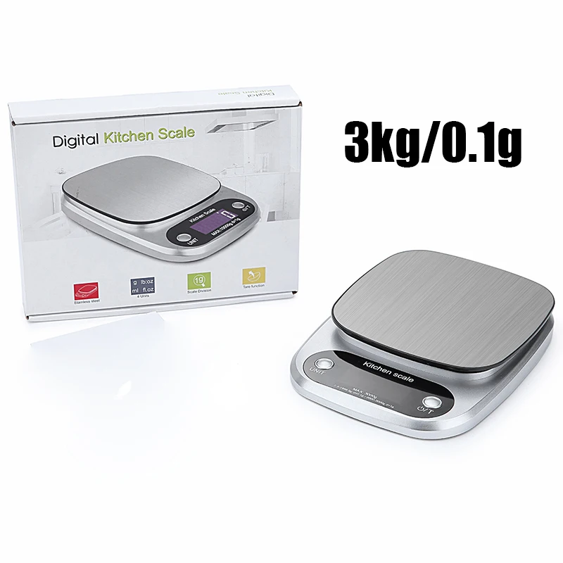 3kg 0.1g 3 кг 10 кг 5 кг X 0,1 г сплав высокоточные цифровые ювелирные весы мини карманные кухонные электронные весы с ЖК-дисплеем - Цвет: 3kg 0.1g