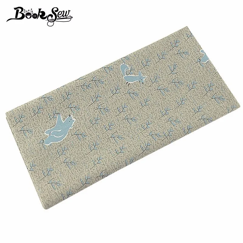 Booksew 100% Cotton Twill Fabric Sewing Cloth Animal Design Home Textile Baby Bedsheet Patchwork DIY Doll Craft Fat Quarter CM | Дом и сад
