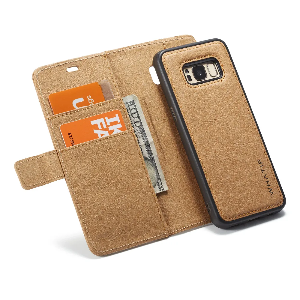 Flip Cover For Samsung Galaxy S8 Plus S8+ DIY Leather Wallet Cases Bag With Card Slots&amp&ampMoney Pocket Detachable Cellphone Shell |
